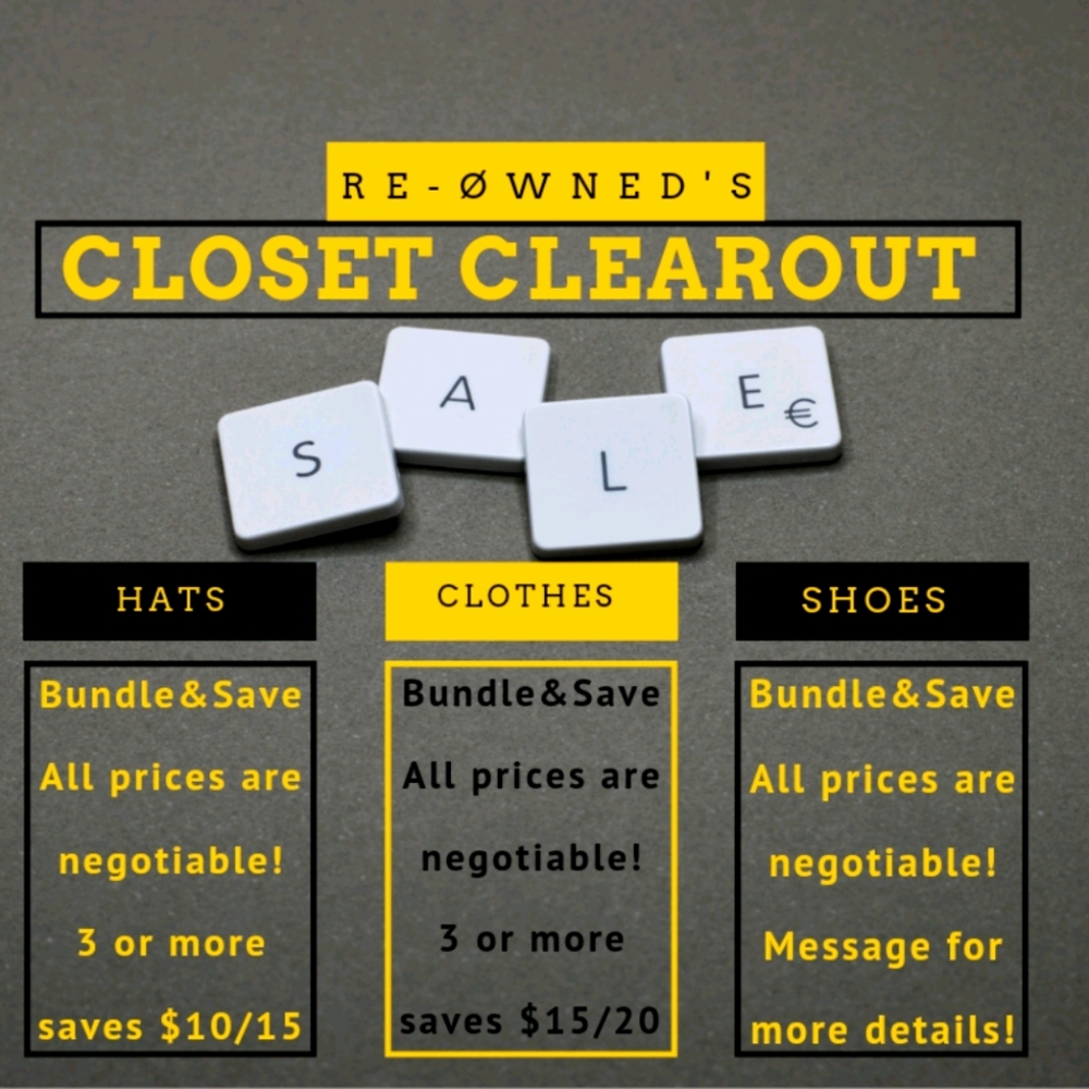 RE-ØWNED'S CLOSET CLEAROUT!